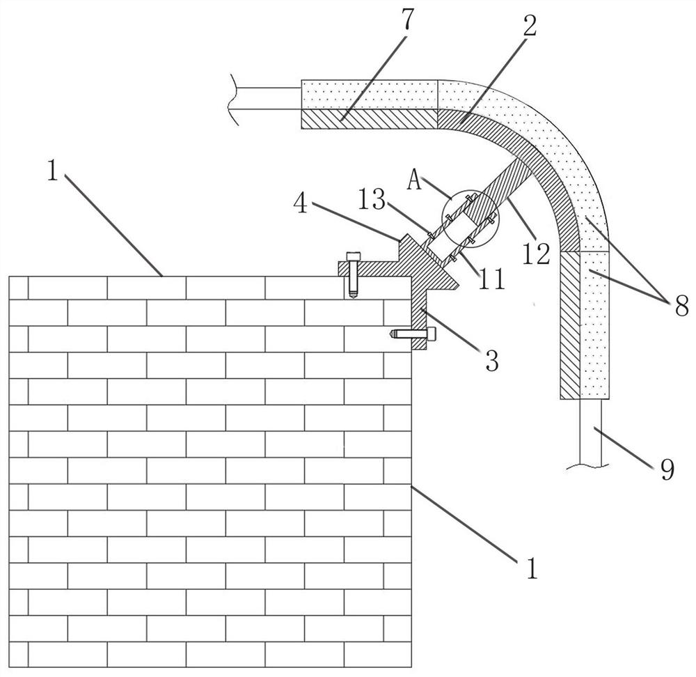 Cable installation adjusting frame for electric power engineering construction