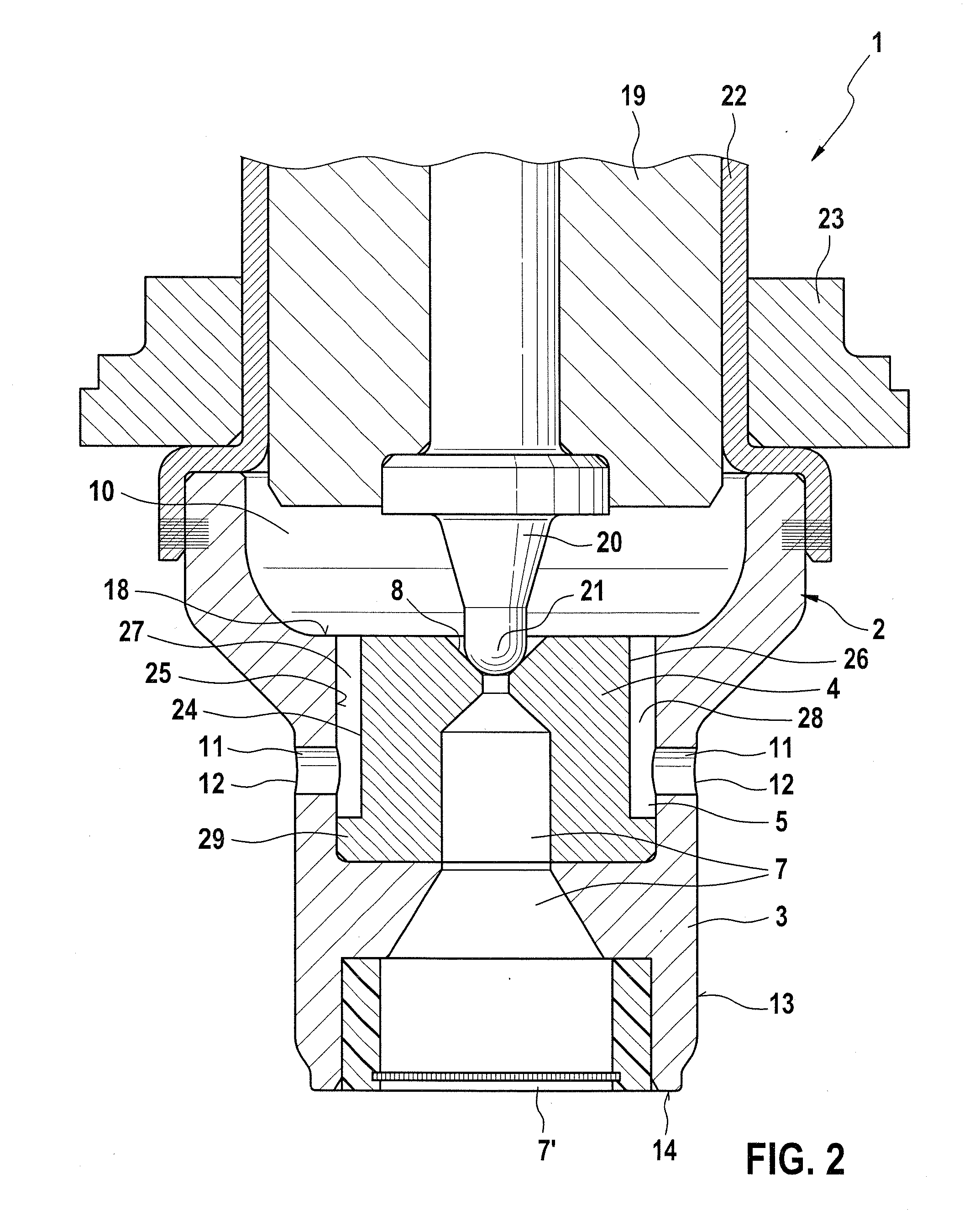 Magnet valve and driver assistance system