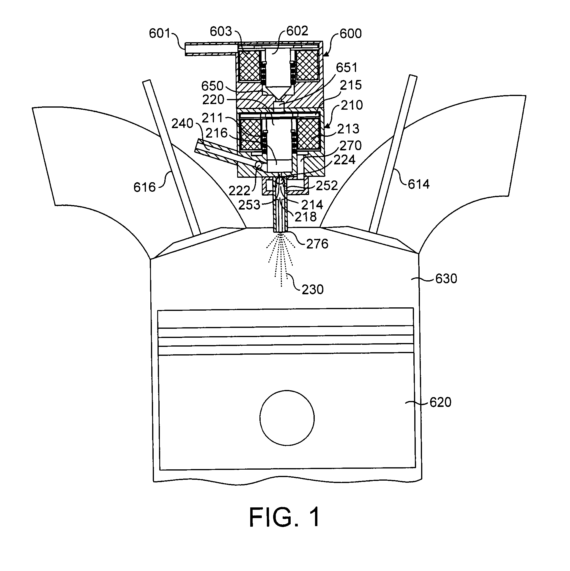 Internal combustion engine having a fuel injection system