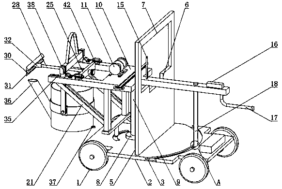 Ladle pouring vehicle facilitating cleaning of residues in ladle