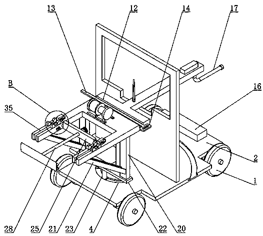 Ladle pouring vehicle facilitating cleaning of residues in ladle