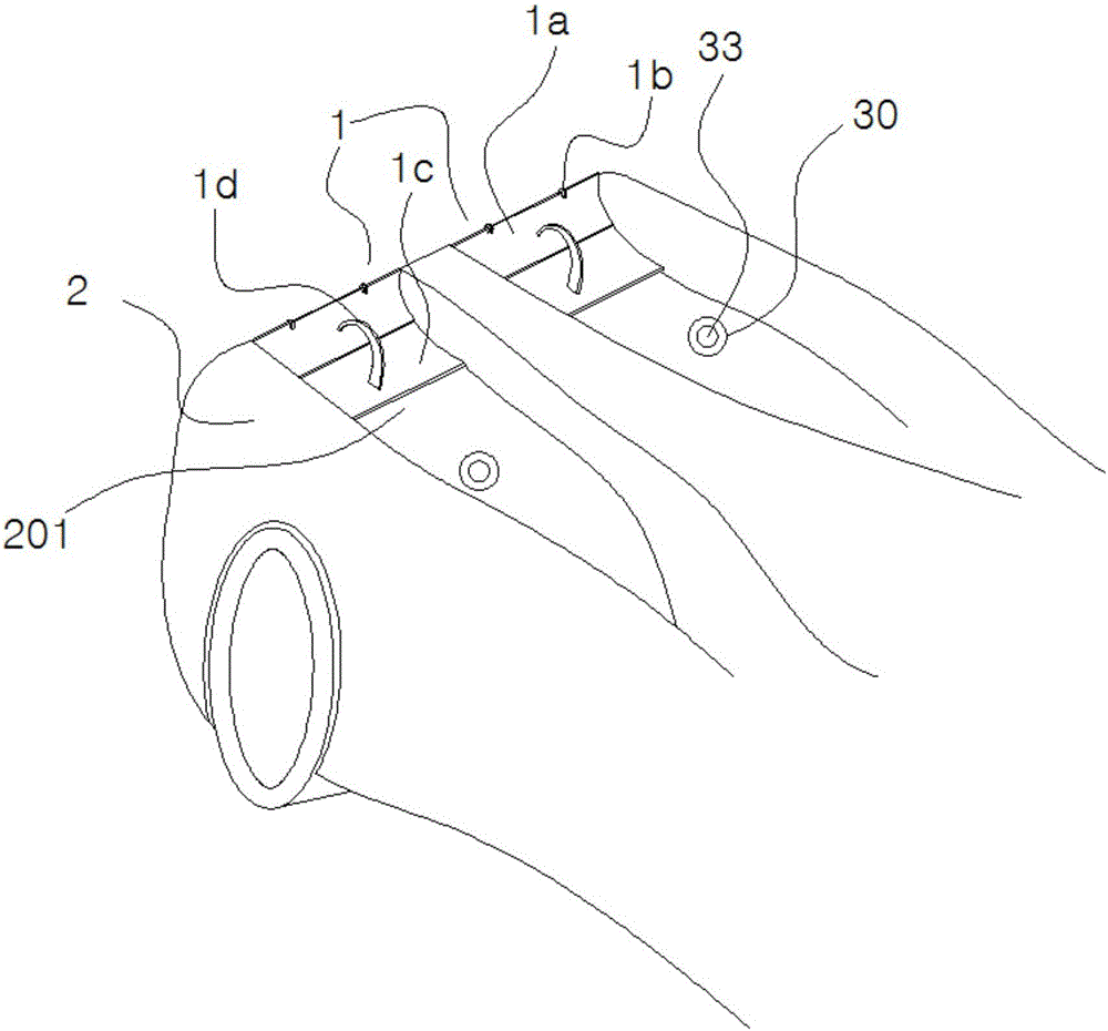 Automobile downward pressure adjusting device