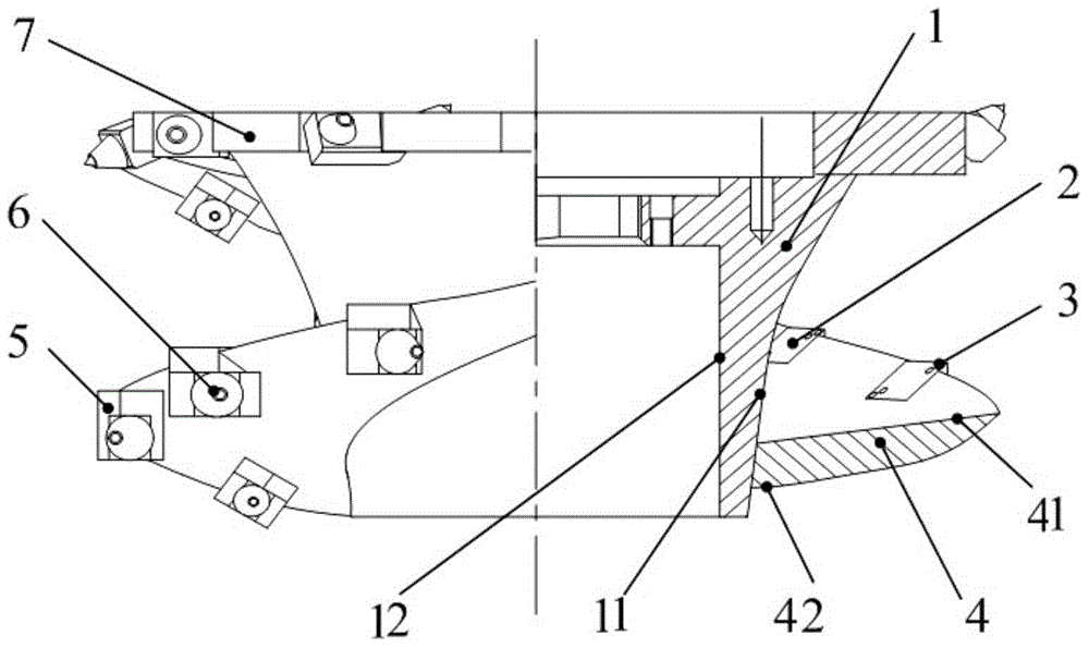 Thin coal seam coal mining machine drum