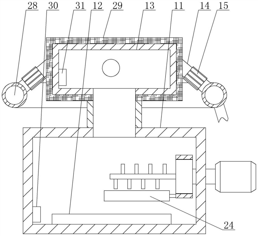 Automatic water changing device in medicine detector