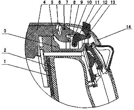 Cover opening mechanism for electric kettle