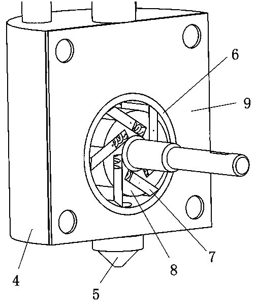 3D printing head having multi-section heating function and provided with micro molten pool