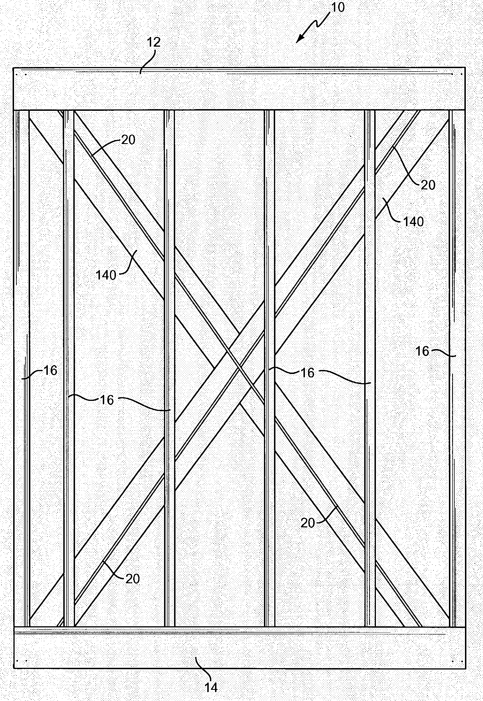 Wall structure with corner connectors