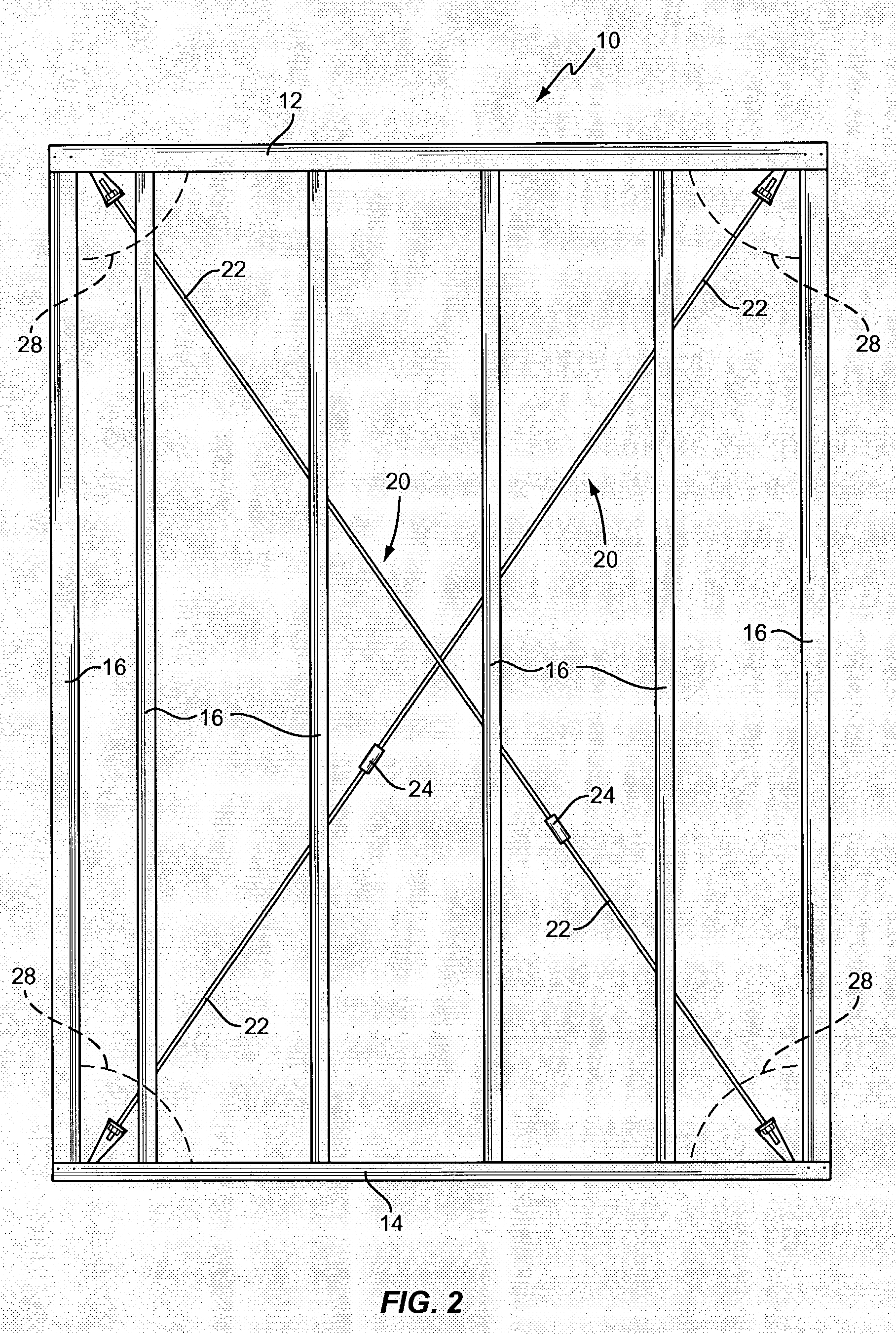 Wall structure with corner connectors