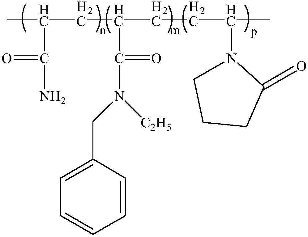 Terpolymer used as degreasing agent for heavy oil thermal recovery wastewater treatment