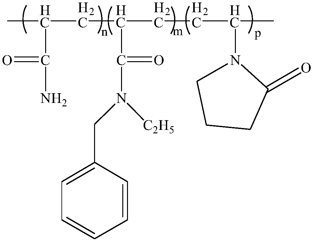 Terpolymer used as degreasing agent for heavy oil thermal recovery wastewater treatment