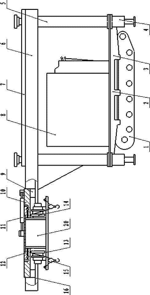 Crawler hydraulic support assembling machine