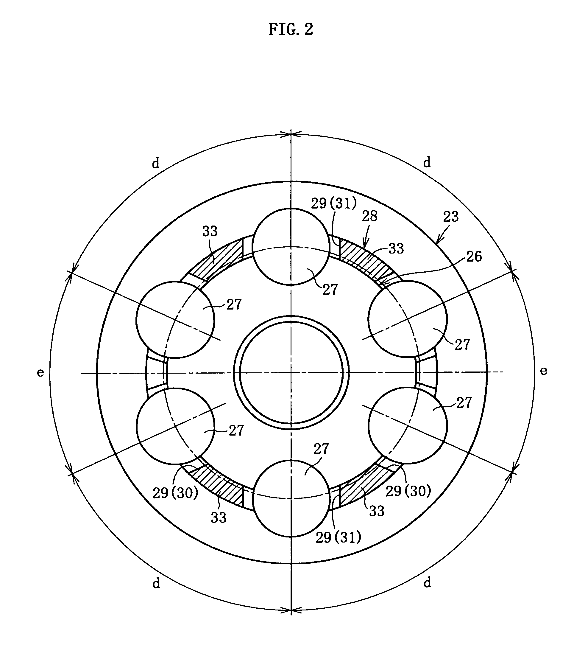 Fixed constant-velocity universal joint