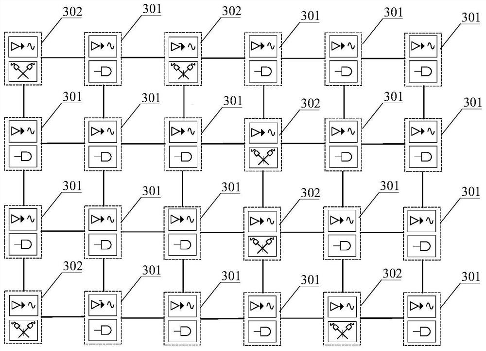 Quantum key distribution network and quantum key distribution method and device