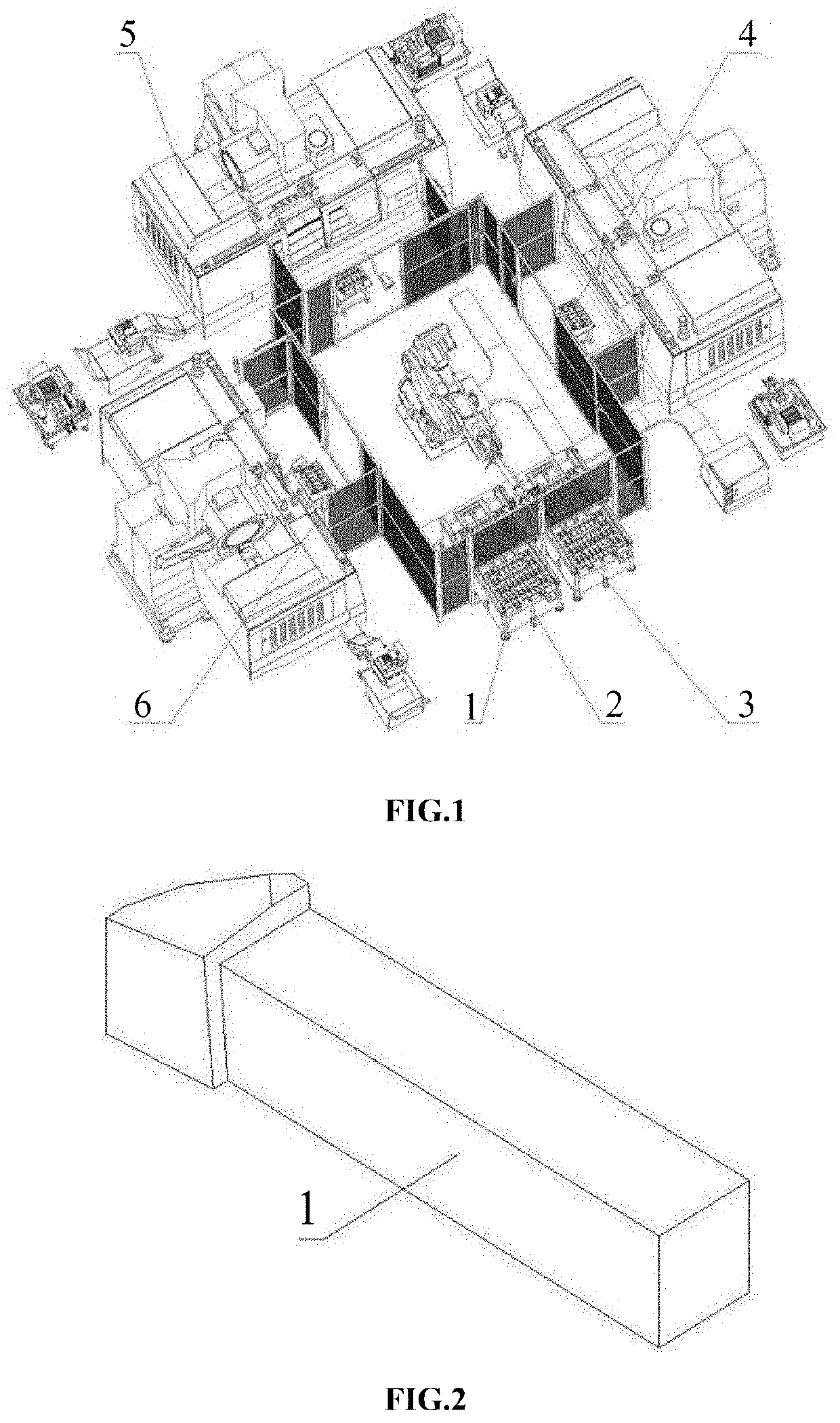 Intelligent production line for turning tool bit cavities and use method thereof