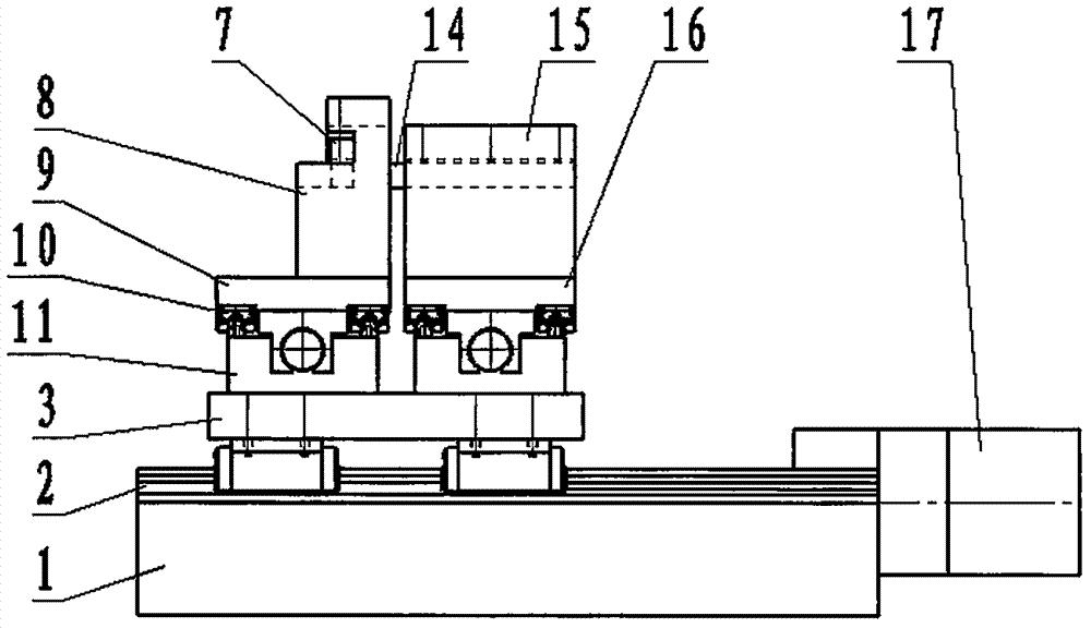 Four-shaft linkage turning working table