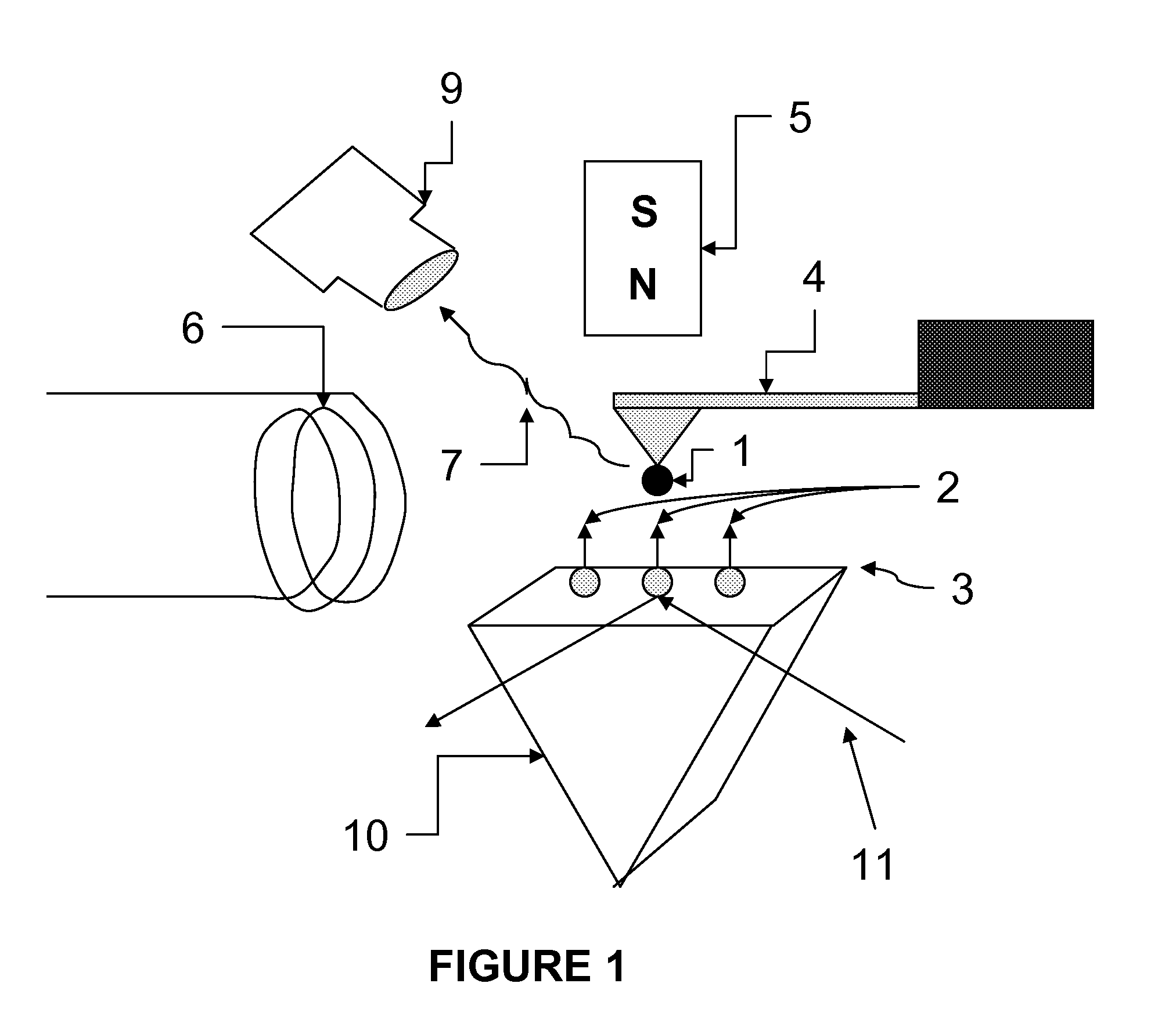 Spin microscope based on optically detected magnetic resonance