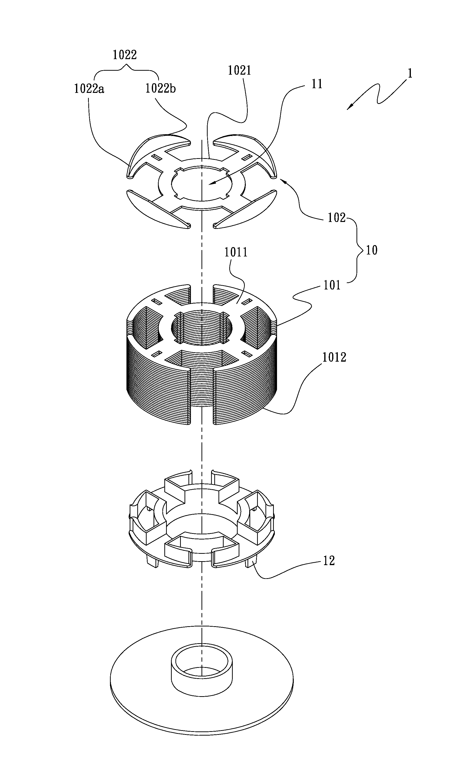 Fan stator structure