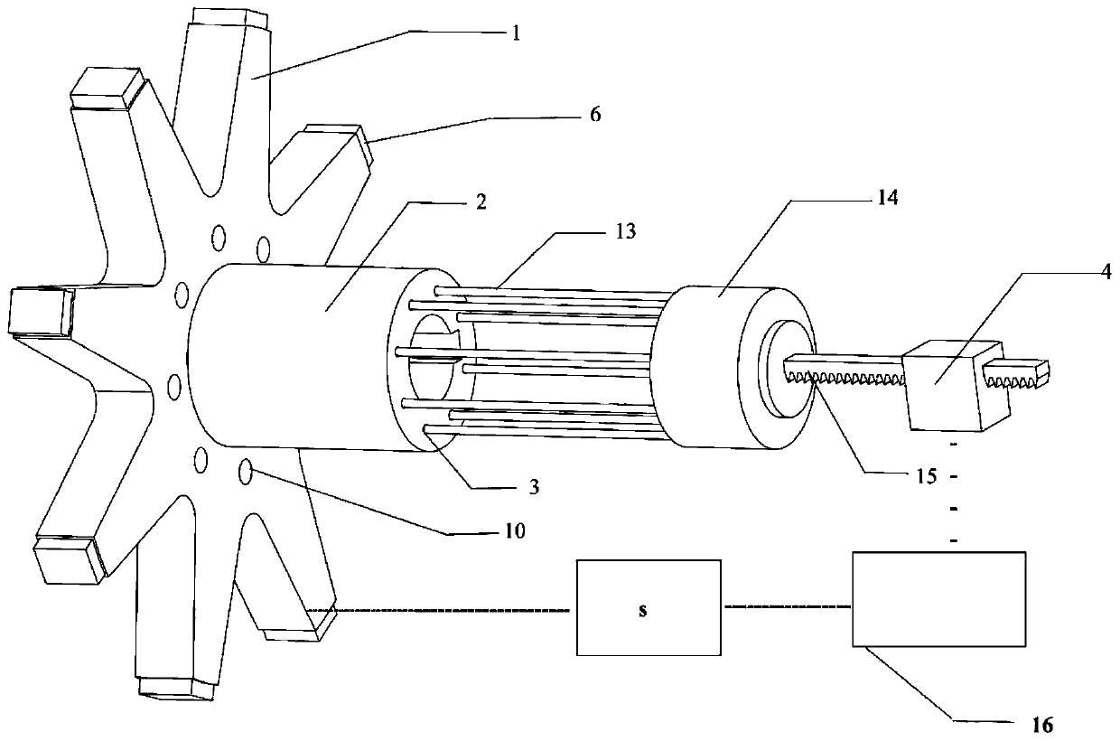 Impeller with adjustable impeller diameter for centrifugal pump