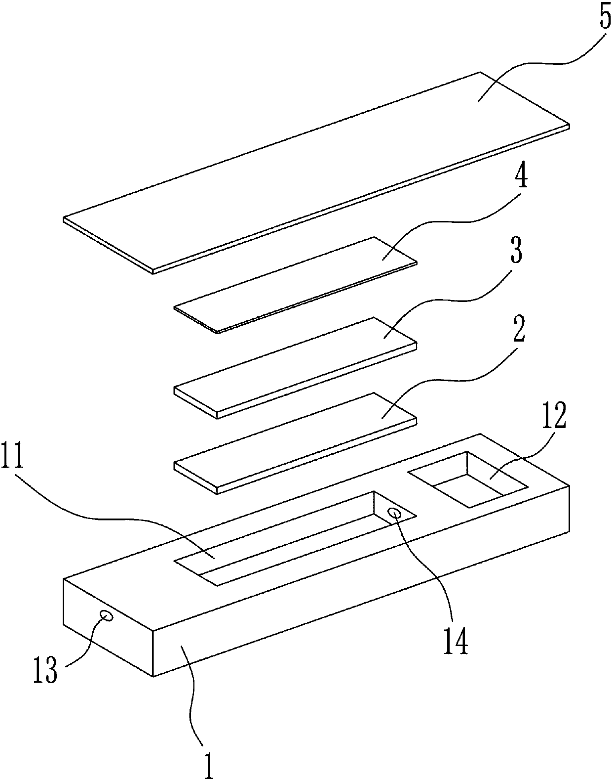 A detection device for rapid determination of ion-adsorption type rare earth content