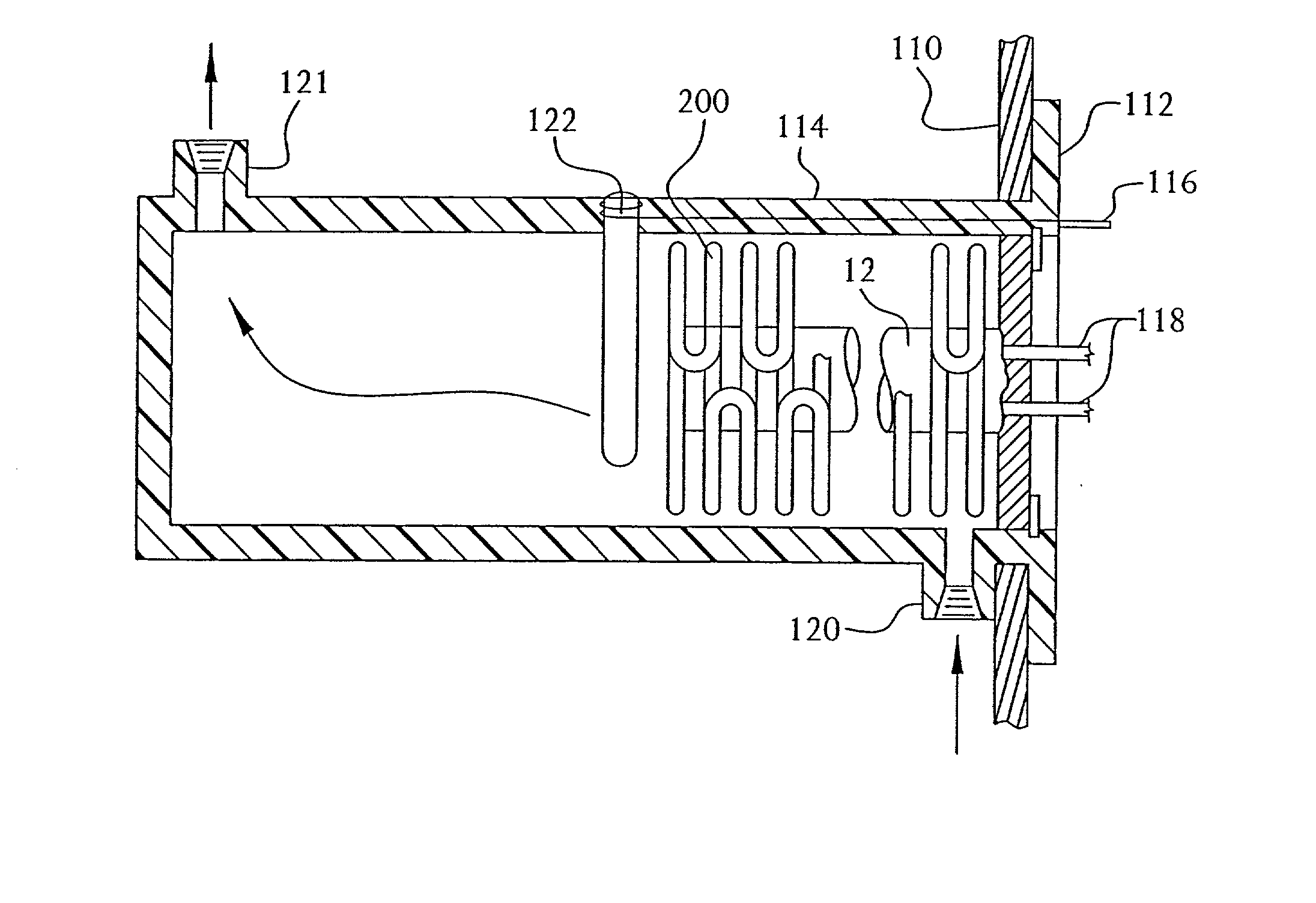 Small diameter low watt density immersion heating element