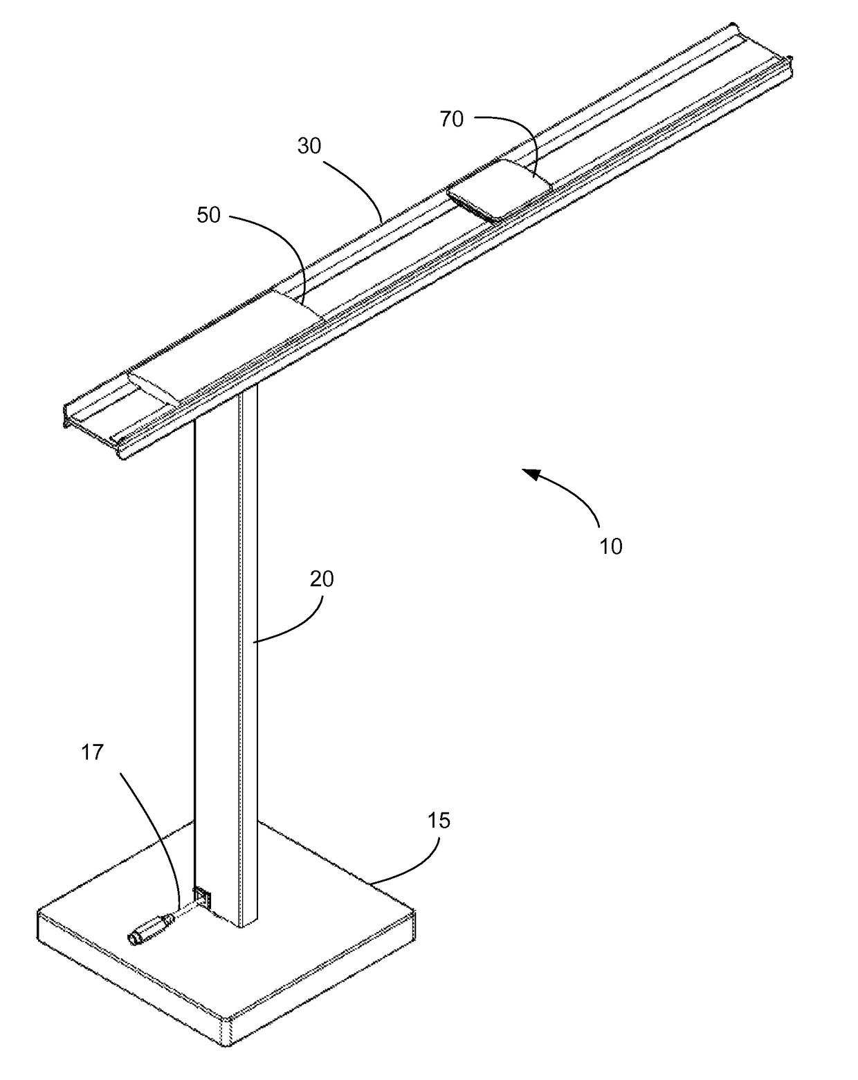 LED lamp fixture having dual side power rail and magnetic coupling