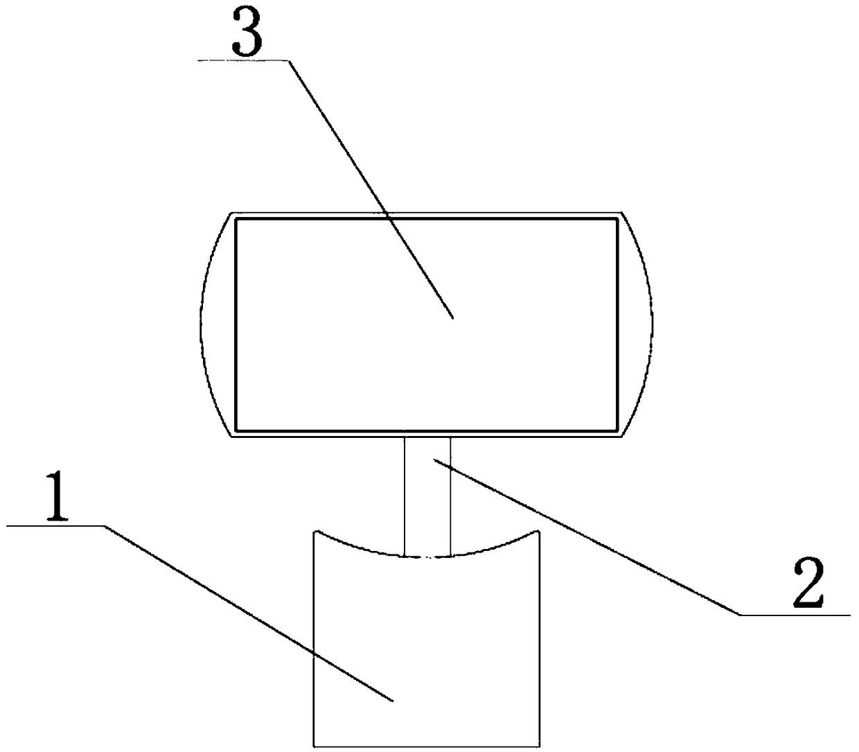 Naked-eye 3D advertising machine capable of rotating and adjusting vertical/transverse-screen display