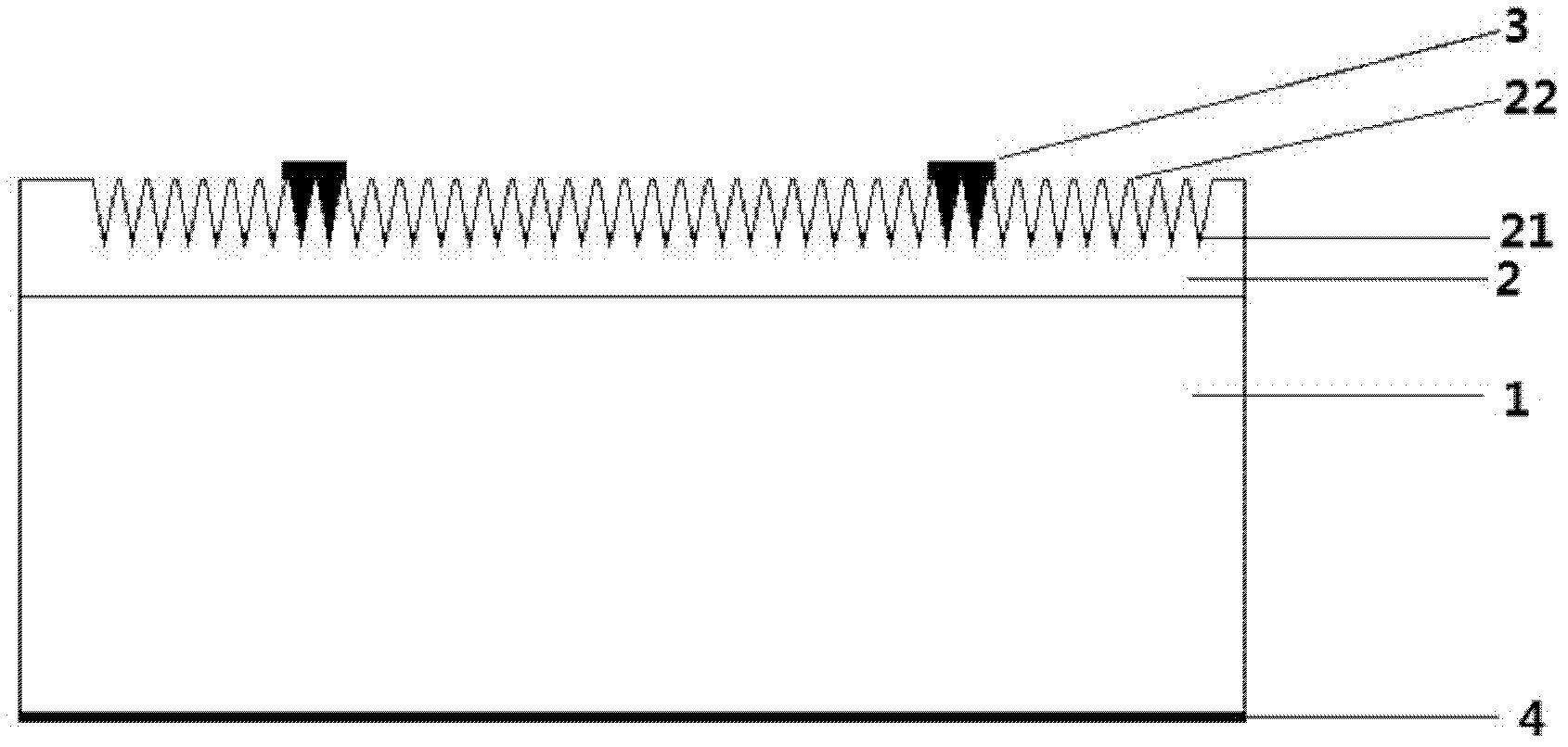 Solar cell structure with wide spectrum high absorption and manufacturing method thereof