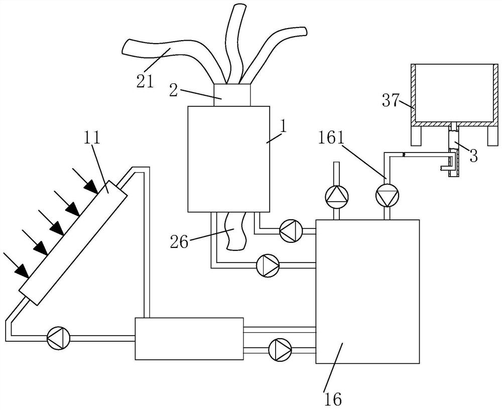 Solar air source heat pump