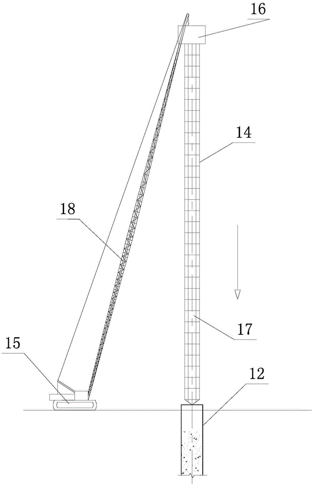 Full casing long-spiral bored pile machine and method of using same for construction