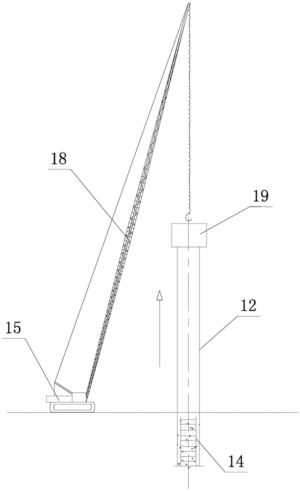 Full casing long-spiral bored pile machine and method of using same for construction