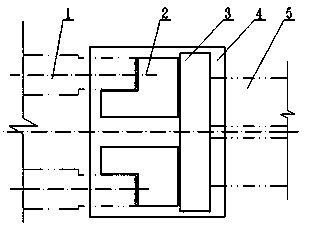 Electrolytic bath cathode steel bar and soft aluminum strip connection configuration structure