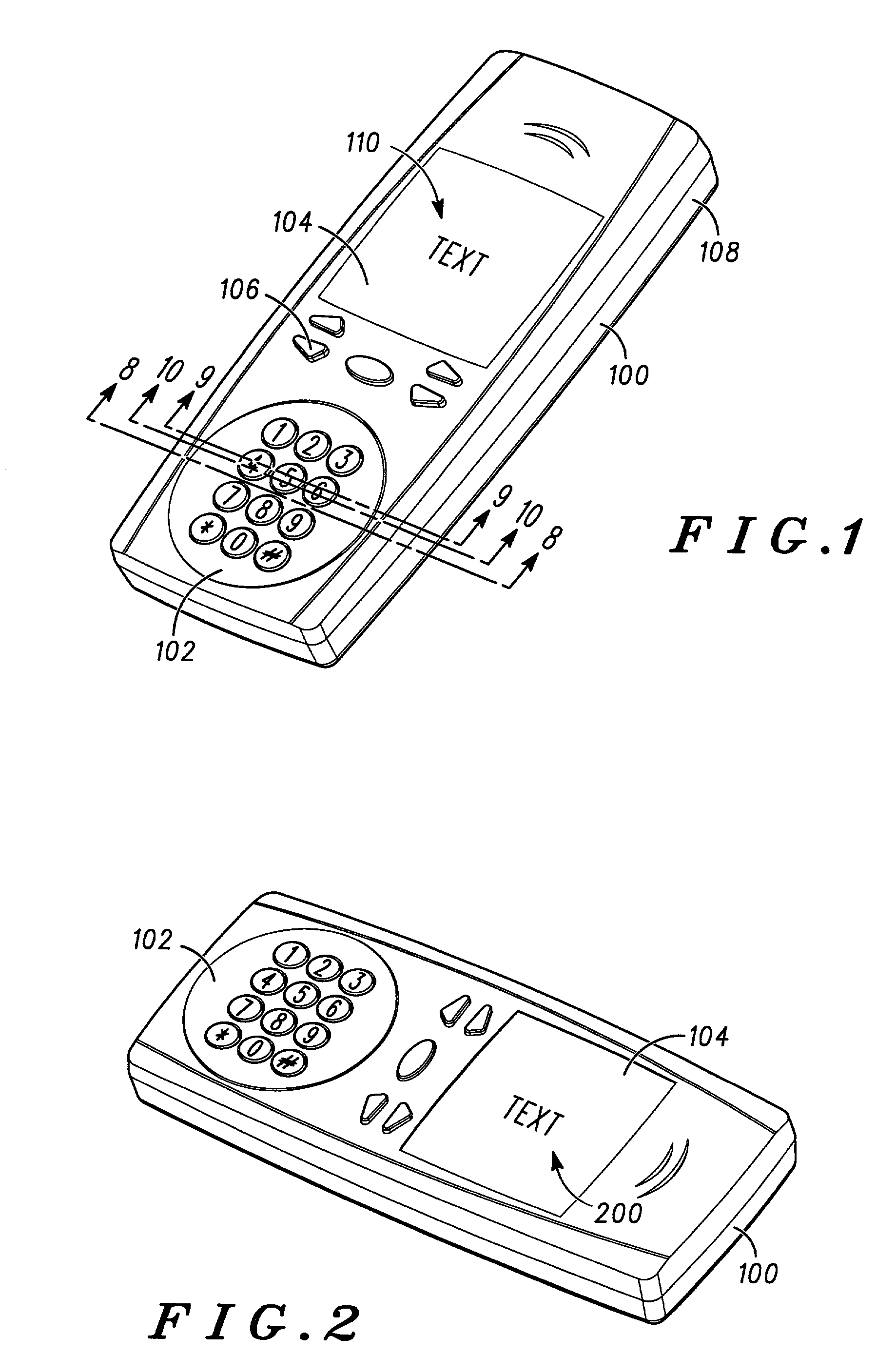 Electronic device with rotatable keypad and display