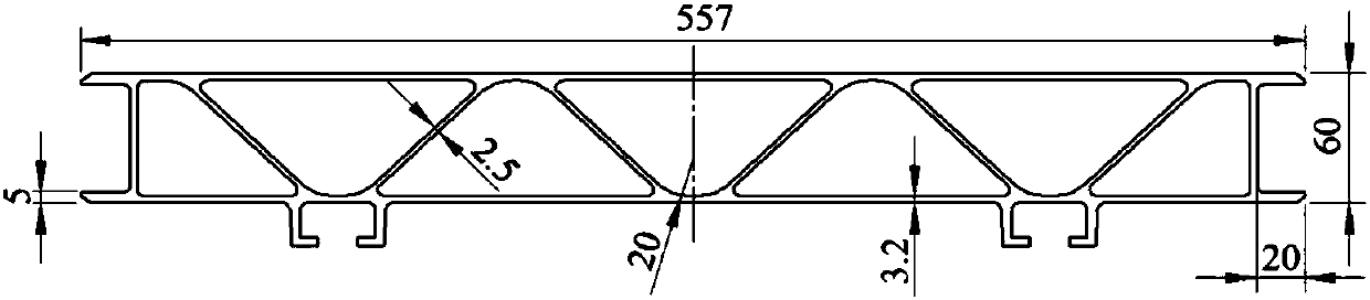 Numerical simulation method of complex profile extrusion process