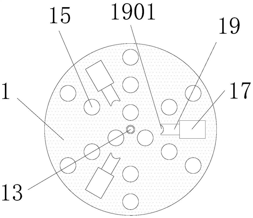 A bearing cleaning device for a vehicle-mounted electric air-conditioning compressor