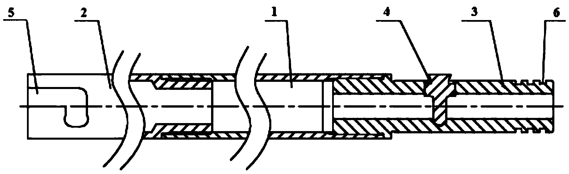 Combined-type mine drill rod