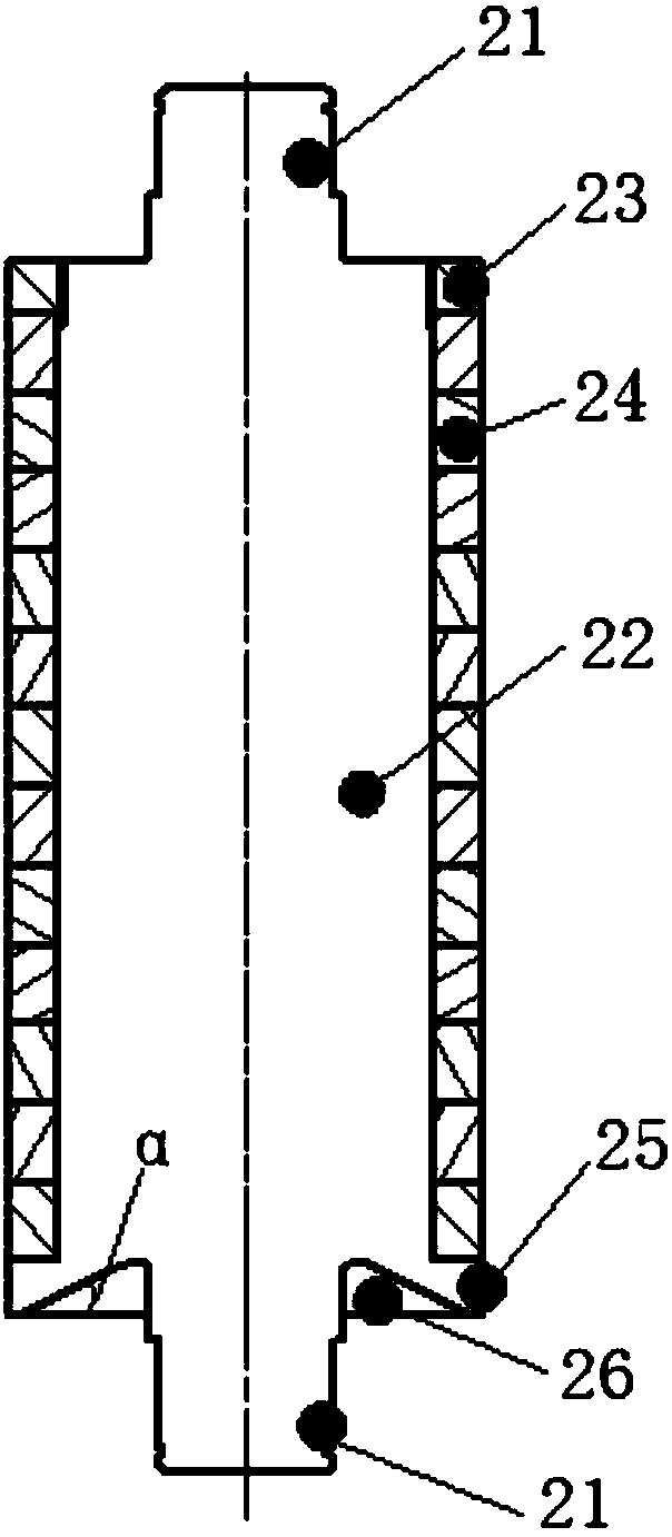 A side guide roller for super wear-resistant hot-rolled strip production line