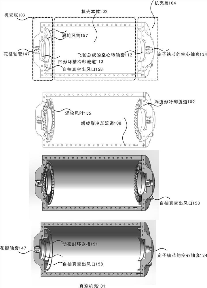 Magnetic suspension flywheel energy storage motor generator