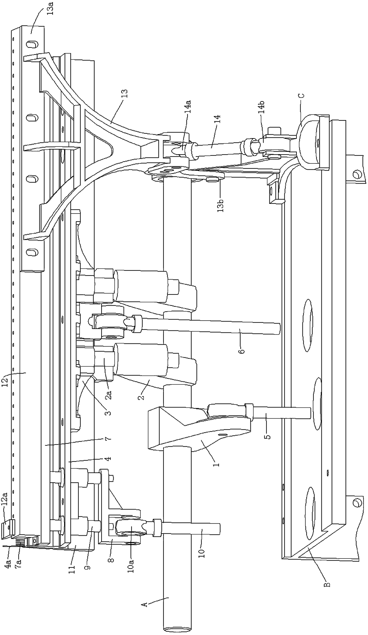 A kind of knitting transmission mechanism of warp knitting machine