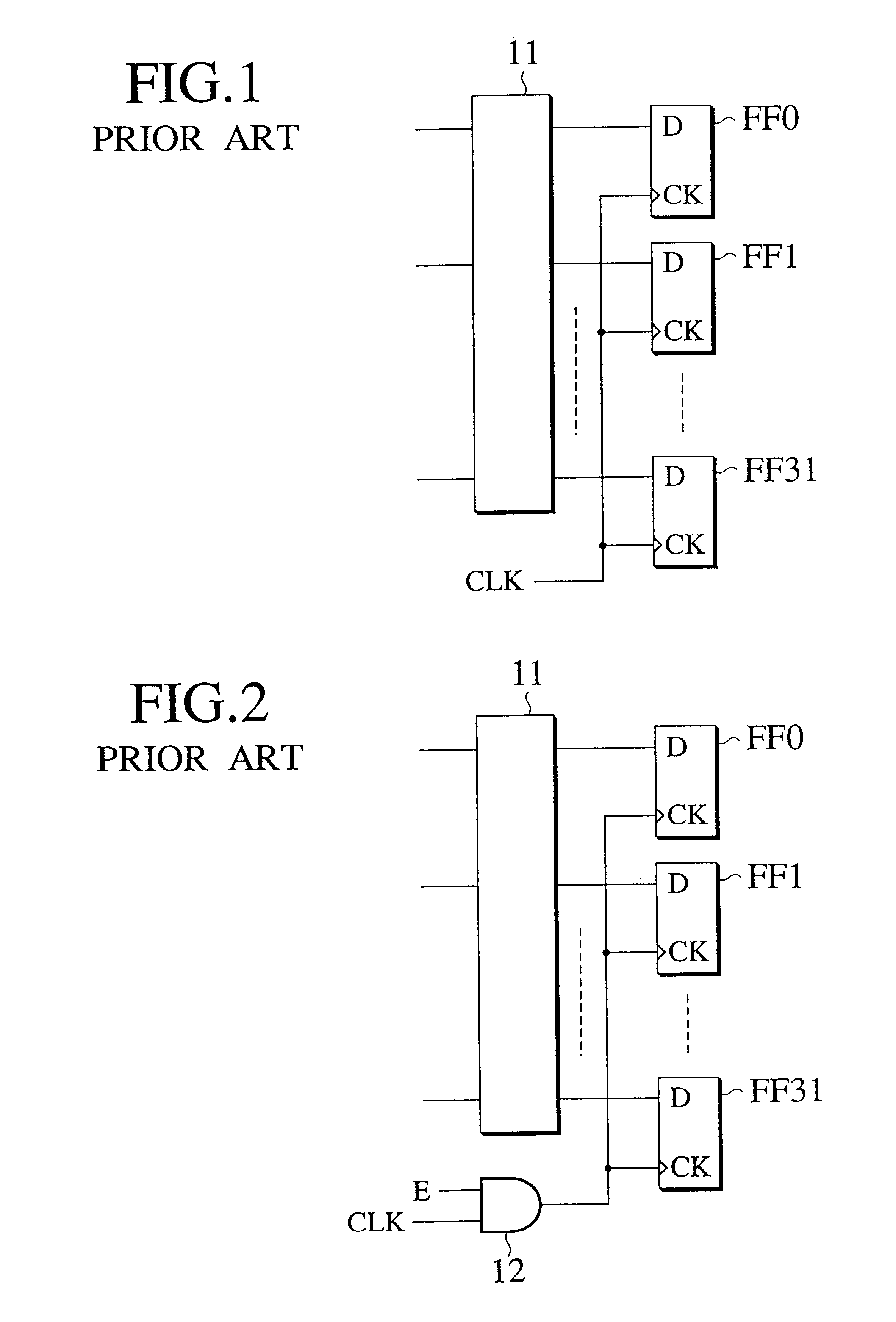 Method and apparatus for clock gated logic circuits to reduce electric power consumption