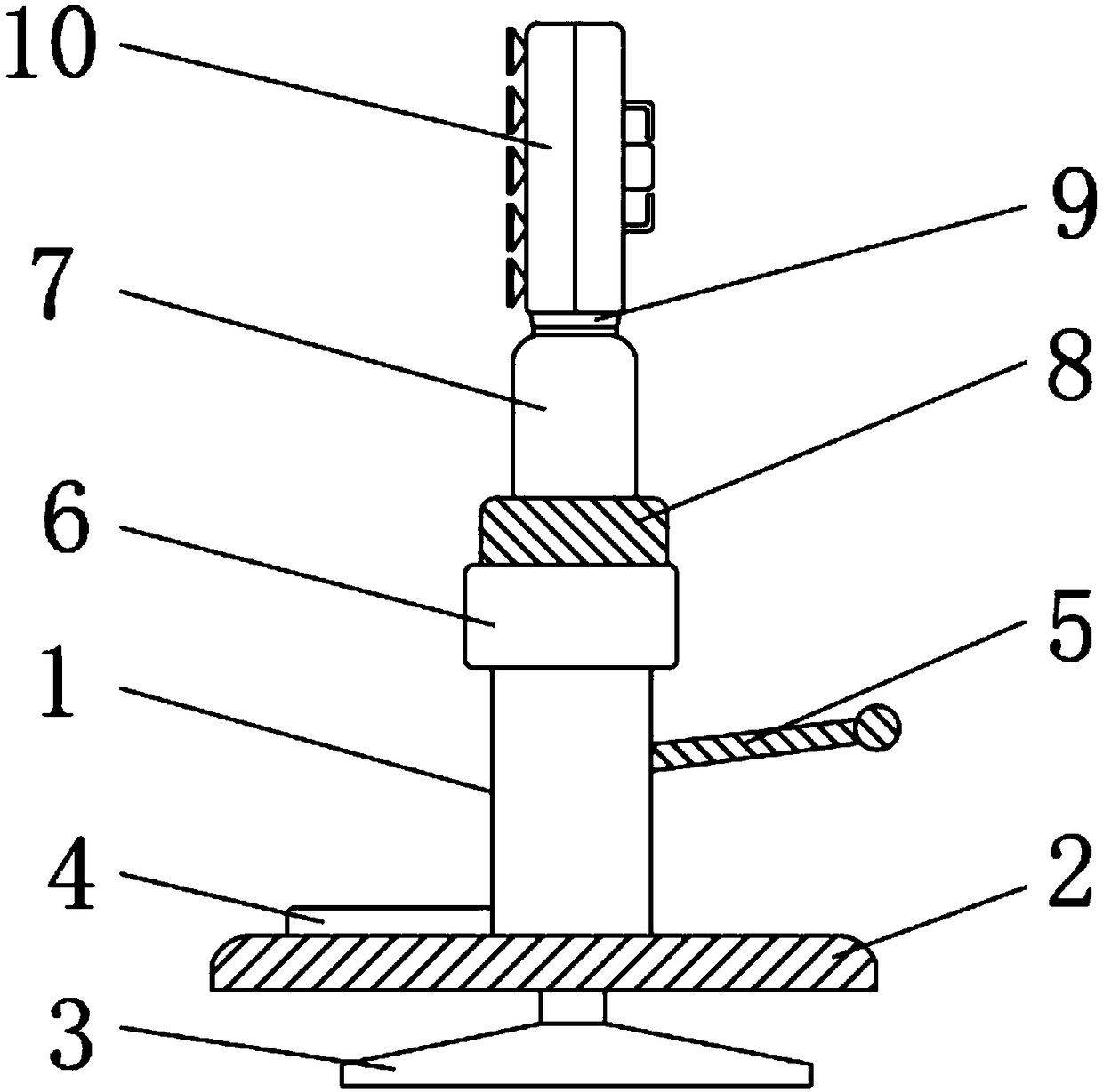 Mobile phone fixing frame with multiple fixing manners