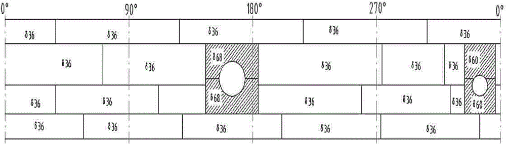 Construction technology of embedded reinforcing structure for large-orifice pipe of container