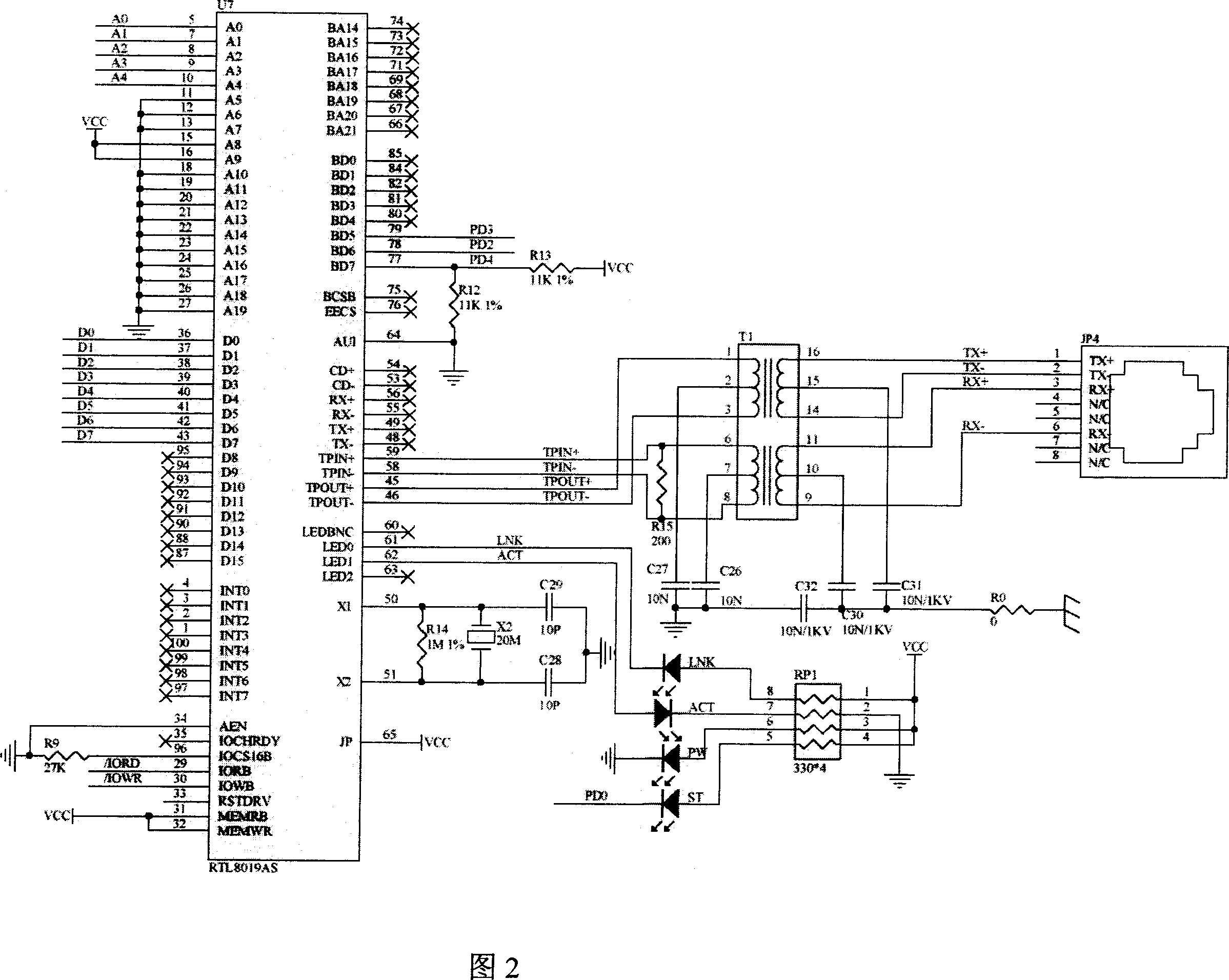 Multiplex communication server in Ethernet and control method