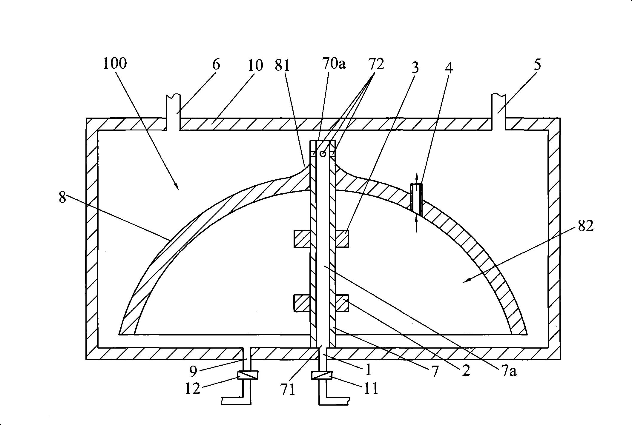 Gluewater-defoaming device