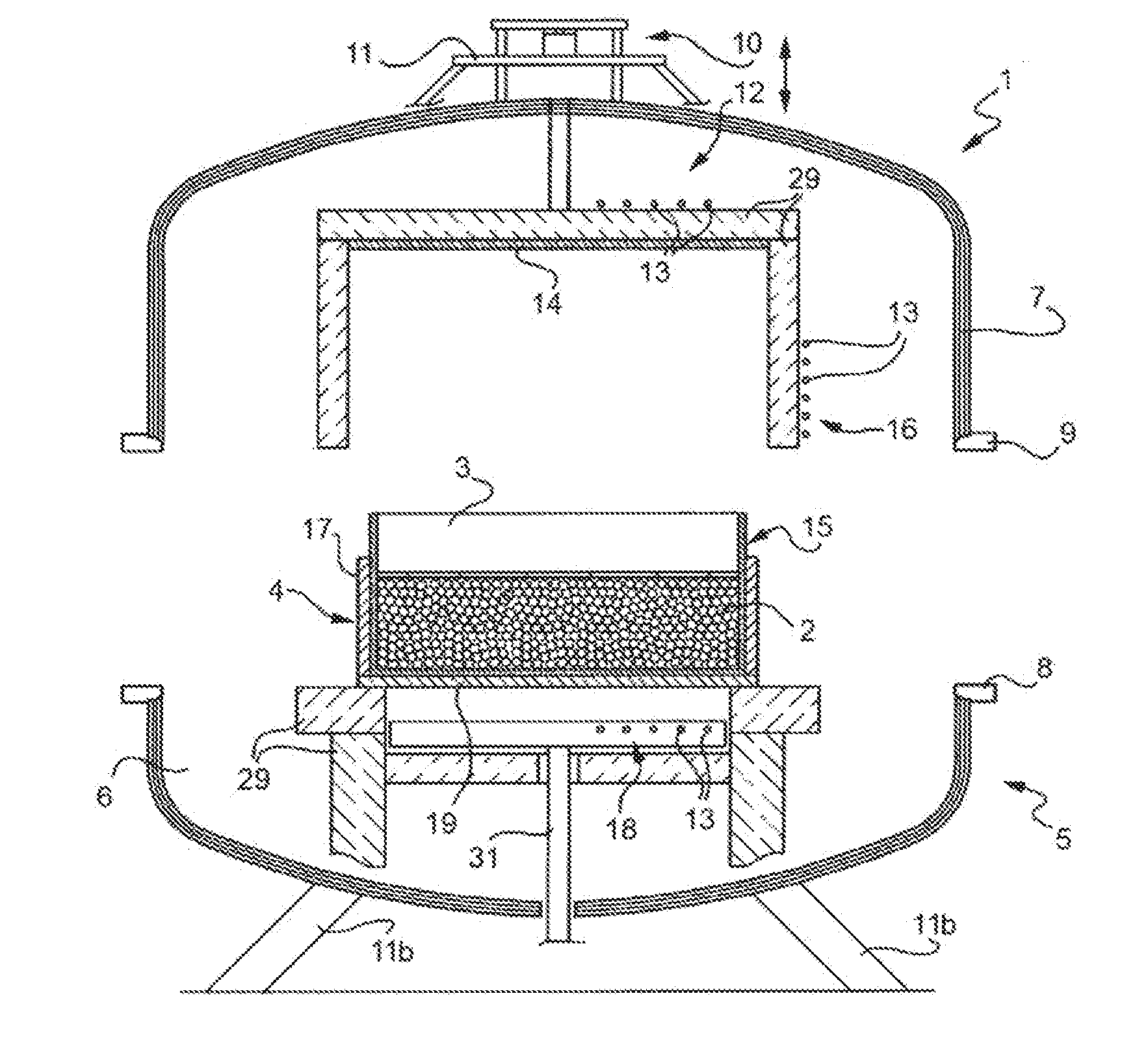 Method and device for obtaining a multicrystalline semiconductor material, in particular silicon