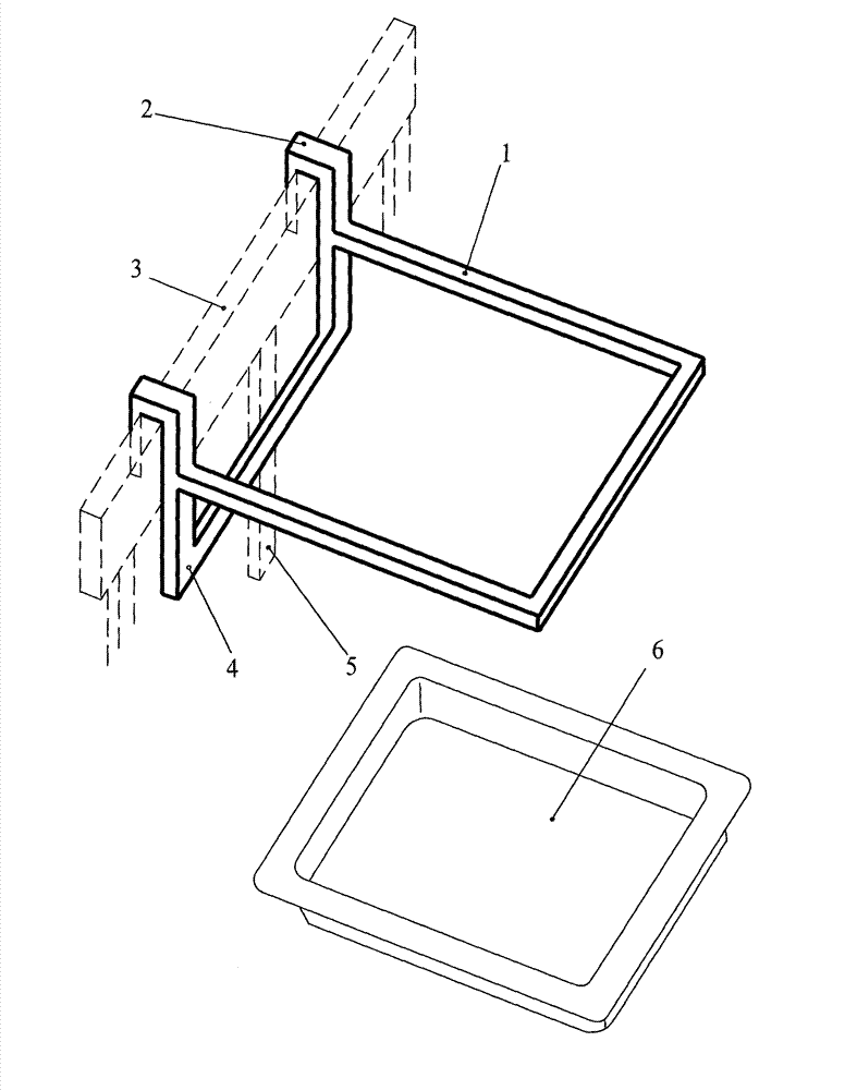 Nursing tray laying frame