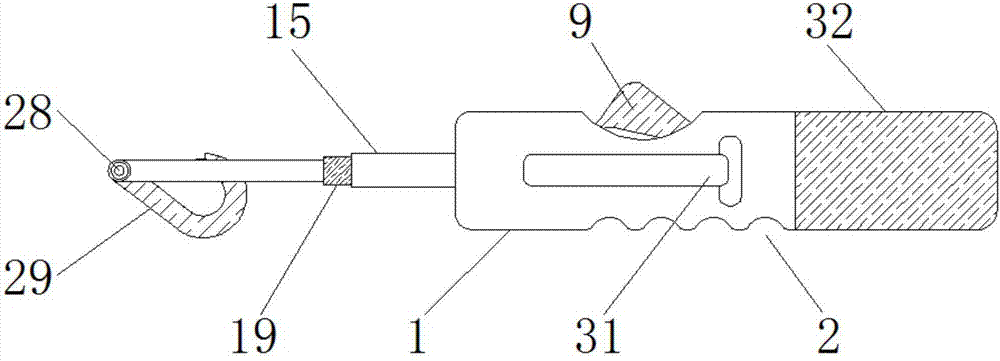 Steel bar binding wire binding hook used for construction site