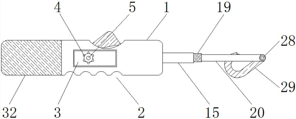 Steel bar binding wire binding hook used for construction site