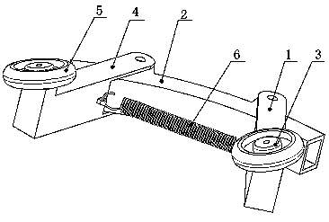 Clamping and lifting device of lacquer reaping equipment