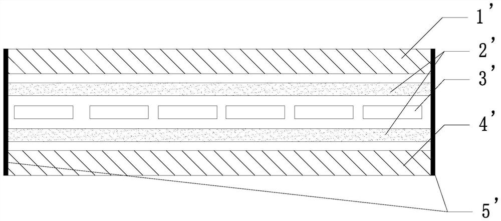 Single-cavity frameless laminated double-glass assembly and laminating method thereof