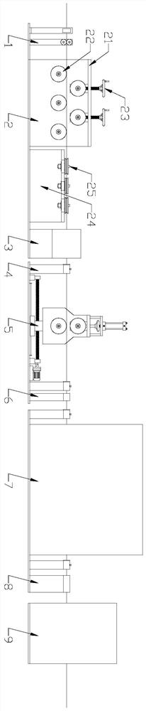 Continuous casting extrusion production line for producing complex brass